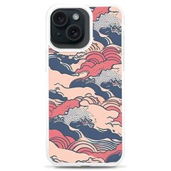 Waves Ocean Sea Water Pattern Rough Seas Digital Art Nature Nautical Iphone 15 Plus Tpu Uv Print Case by Bedest