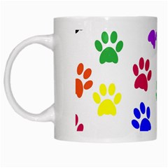 Pawprints Paw Prints Paw Animal White Mug by Apen