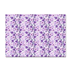 Purple Flowers 001 Sticker A4 (10 Pack) by DinkovaArt