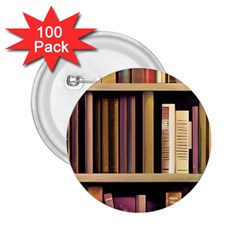 Books Bookshelves Office Fantasy Background Artwork Book Cover Apothecary Book Nook Literature Libra 2 25  Buttons (100 Pack)  by Posterlux