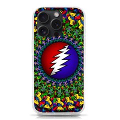 Grateful Dead Bear Pattern Iphone 15 Pro Tpu Uv Print Case by Maspions