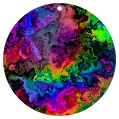 Pride Marble Uv Print Acrylic Ornament Round by MRNStudios