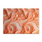 Peach Fuzz Elegant Print Abstract Design Sticker A4 (10 pack) Front