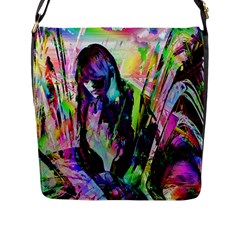 In Orbit Prismatic Flap Closure Messenger Bag (l) by MRNStudios