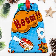 Comical Words Animals Comic Omics Crazy Graffiti Ornament (bell) by Bedest