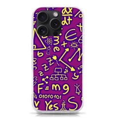 Background Doodles Math Iphone 15 Pro Tpu Uv Print Case by Bedest