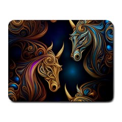 Schwarz Pferde Muster Small Mousepad by 2607694c