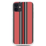 Rosa Grau Streifen iPhone 12/12 Pro TPU UV Print Case Front