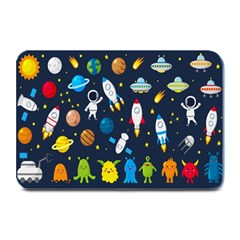 Big Set Cute Astronauts Space Planets Stars Aliens Rockets Ufo Constellations Satellite Moon Rover V Plate Mats by Bedest