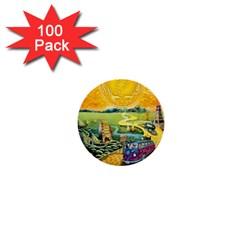 Grateful Dead Golden Road 1  Mini Buttons (100 Pack)  by Bedest