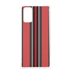 Dunkelrot4 Rosa Grau Streifen Dunkelrot3 Samsung Galaxy Note 20 Tpu Uv Case by 2607694c