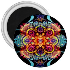 Gelb Floral 3  Magnets by 2607694c