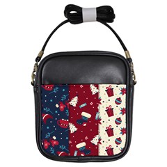 Flat Design Christmas Pattern Collection Art Girls Sling Bag by Ket1n9