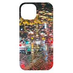 Water Droplets Iphone 15 Black Uv Print Pc Hardshell Case by Azkajaya