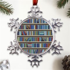 Bookshelf Metal Large Snowflake Ornament by Ket1n9