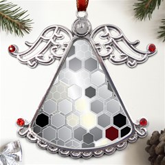 Honeycomb Pattern Metal Angel With Crystal Ornament by Ket1n9