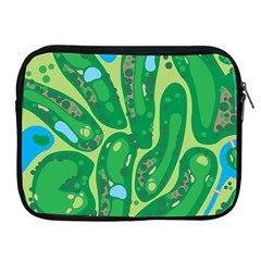 Golf Course Par Green Apple Ipad 2/3/4 Zipper Cases by Loisa77