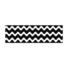 Wave-black White Sticker Bumper (100 Pack) by kyorashop23