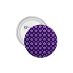 White pentacle and purple pattern 1.75  Buttons Front