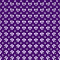 White Pentacle And Purple Pattern Play Mat (rectangle) by cheekywitch