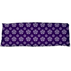 White Pentacle And Purple Pattern Body Pillow Case (dakimakura) by cheekywitch