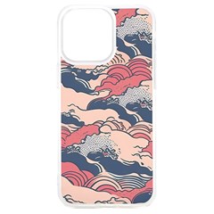 Waves Ocean Sea Water Pattern Rough Seas Digital Art Nature Nautical Iphone 15 Plus Tpu Uv Print Case by Bedest