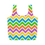 Chevron Pattern Design Texture Full Print Recycle Bag (M) Front