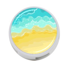 Abstract Background Beach Coast 4-port Usb Hub (one Side) by anzea