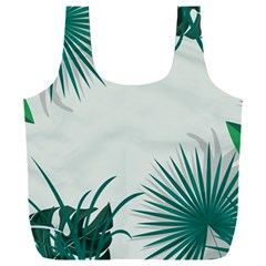 Illustrations Foliage Background Border Full Print Recycle Bag (xxl) by anzea