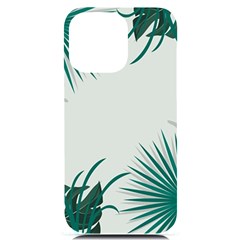 Illustrations Foliage Background Border Iphone 14 Pro Max Black Uv Print Case by anzea