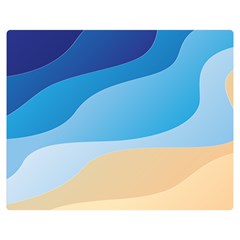 Illustrations Waves Line Rainbow Premium Plush Fleece Blanket (medium) by anzea