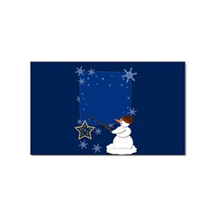 Snowman Sticker Rectangular (10 Pack) by 2607694c