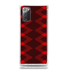 Pattern Rot Schwarz Samsung Galaxy Note 20 Tpu Uv Case by dedoma