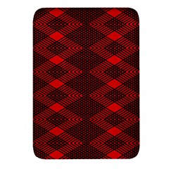 Pattern Rot Schwarz Rectangular Glass Fridge Magnet (4 Pack) by dedoma