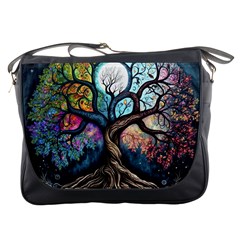 Tree Colourful Messenger Bag by Ndabl3x