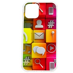 Colorful 3d Social Media Iphone 12 Pro Max Tpu Uv Print Case by Ket1n9