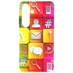 Colorful 3d Social Media Samsung Galaxy S24 6 2 Inch Black Tpu Uv Case by Ket1n9