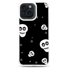 Skull Pattern Iphone 15 Plus Tpu Uv Print Case by Ket1n9