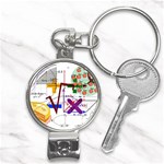 Mathematics Formula Physics School Nail Clippers Key Chain Front