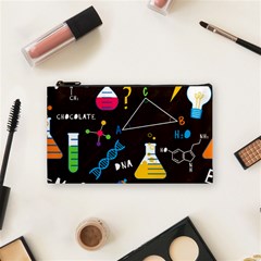 Science Lesson Flat Vector Seamless Pattern Cosmetic Bag (small) by Loisa77