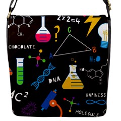 Science Lesson Flat Vector Seamless Pattern Flap Closure Messenger Bag (s) by Loisa77