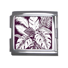 Abstract Art Tropical Leaves Mega Link Italian Charm (18mm) by Valentinaart