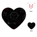 Math Board Circuit Circuits Computer Shield Tech Technology Playing Cards Single Design (Heart) Front