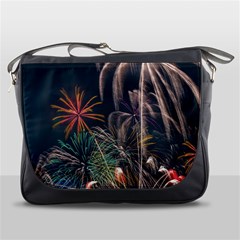 Firework Fireworks Display Lake Messenger Bag by Proyonanggan