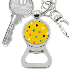 Moles Points Background Pattern Bottle Opener Key Chain by Loisa77