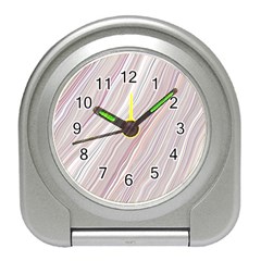 Marble Texture Marble Painting Travel Alarm Clock by Ndabl3x