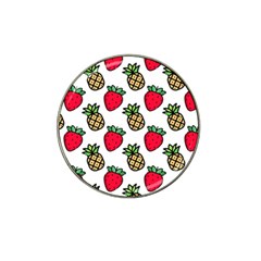 Strawberries Pineapples Fruits Hat Clip Ball Marker by Loisa77