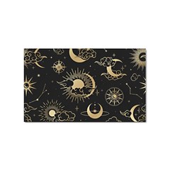 Asian Seamless Pattern With Clouds Moon Sun Stars Vector Collection Oriental Chinese Japanese Korean Sticker Rectangular (100 Pack) by Perong