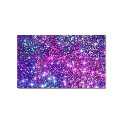 Purple Violet Glitter Galaxy Nebula Space Pattern Sticker (rectangular) by Perong