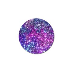 Purple Violet Glitter Galaxy Nebula Space Pattern Golf Ball Marker (4 Pack) by Perong